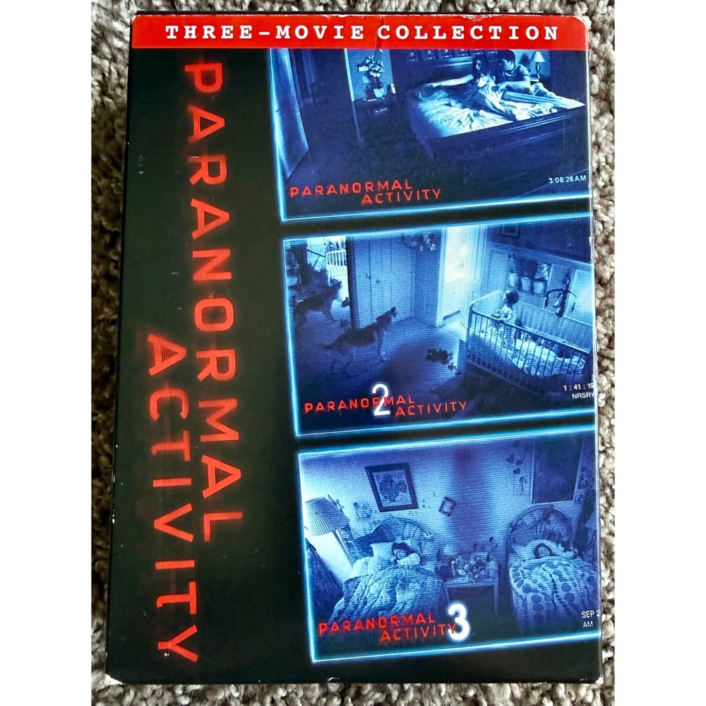 Paramount Paranormal Activity 1-3 DVD Collection EXCELLENT Horror Box Set